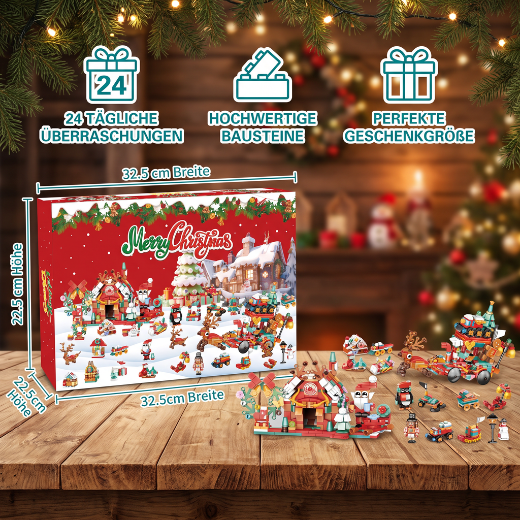 Calendario dell'Avvento Villaggio di Natale - 24 Giorni di Divertimento Natalizio