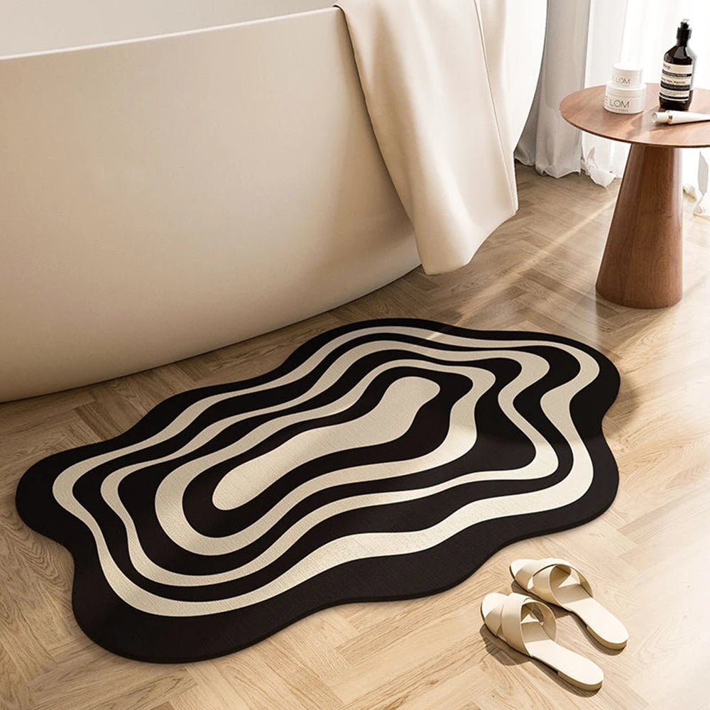 PURELY ZENMAT – Tappetino da bagno in fango di diatomea ad asciugatura rapida per la sicurezza antiscivolo del bagno