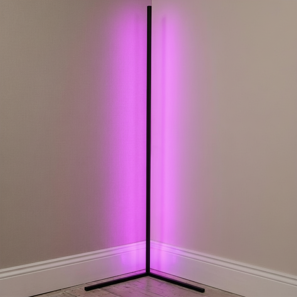 Lampada da Terra Angolare LED RGB Luce Ambiente Moderna con Telecomando