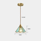 Lampada a Sospensione in Vetro Colorato Classica