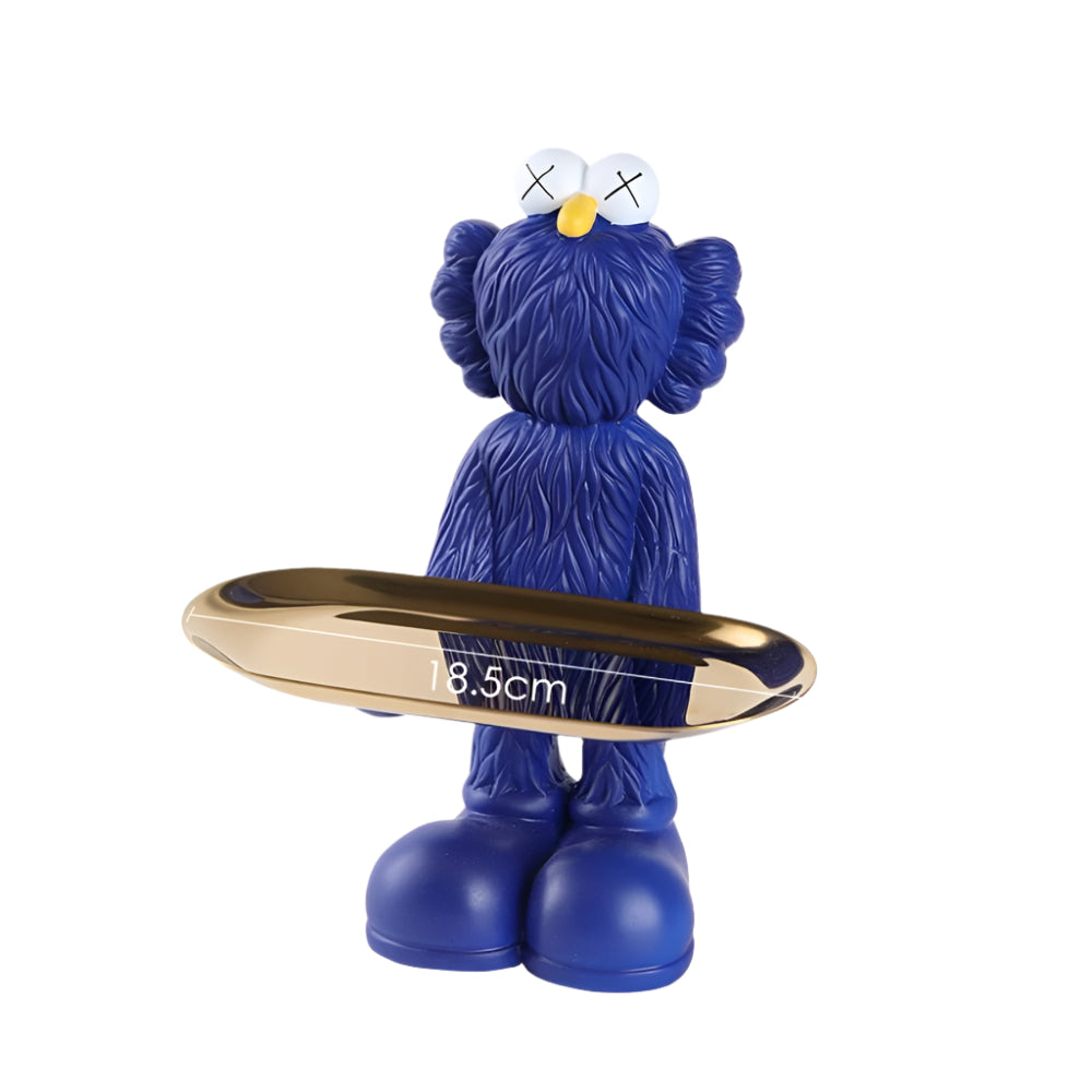 BearNest – Curiosa figura di orso in resina con vassoio per decorazione e stoccaggio