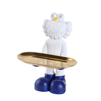 BearNest – Curiosa figura di orso in resina con vassoio per decorazione e stoccaggio