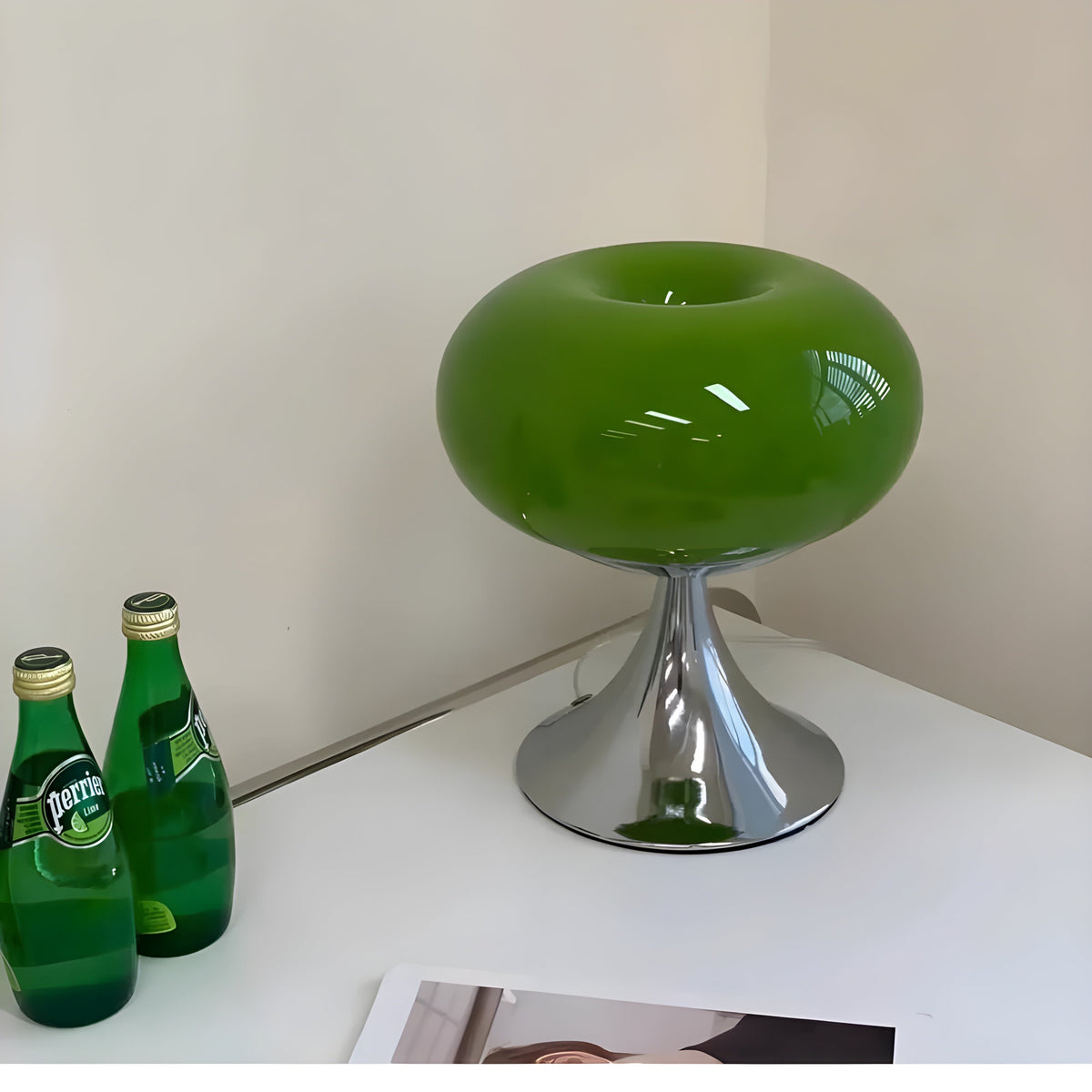 Lampada SereneCrystal - Elegante Lampada da Tavolo Retro