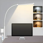Lampada OptiBright - Luce da scrivania flessibile e amica degli occhi con morsetto
