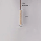 Radiance - Lampadario LED in stile Wabi-Sabi minimalista in travertino