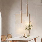 Radiance - Lampadario LED in stile Wabi-Sabi minimalista in travertino