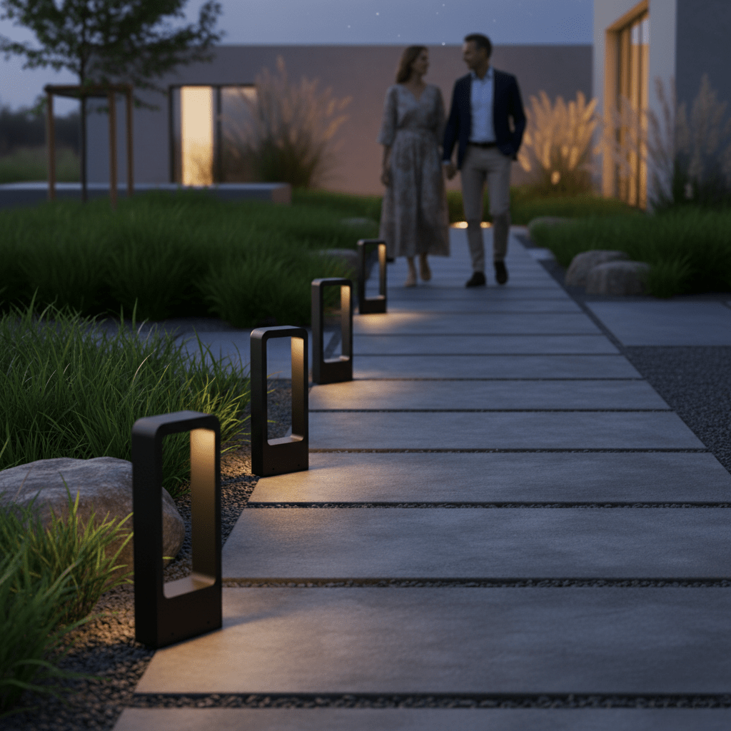 RadiantWay – Elegante Luce da Terra per Percorsi e Giardini