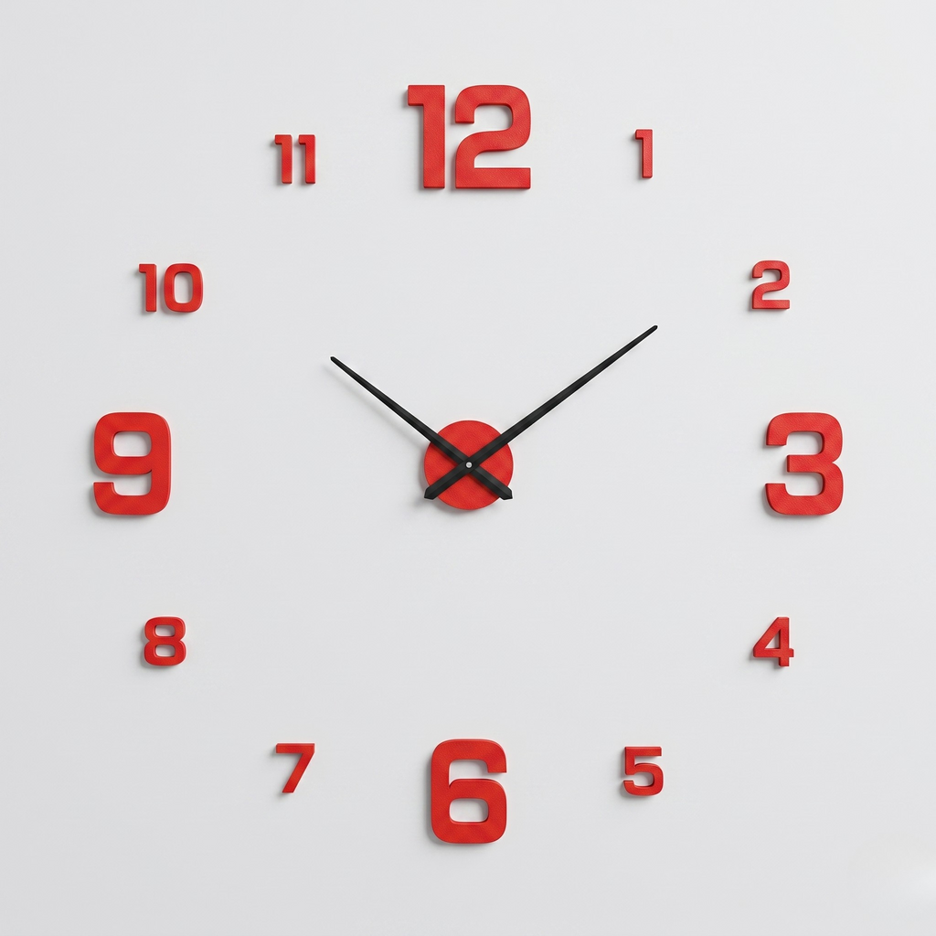 Orologio da Parete 3D Decorativo Design Moderno per Soggiorno