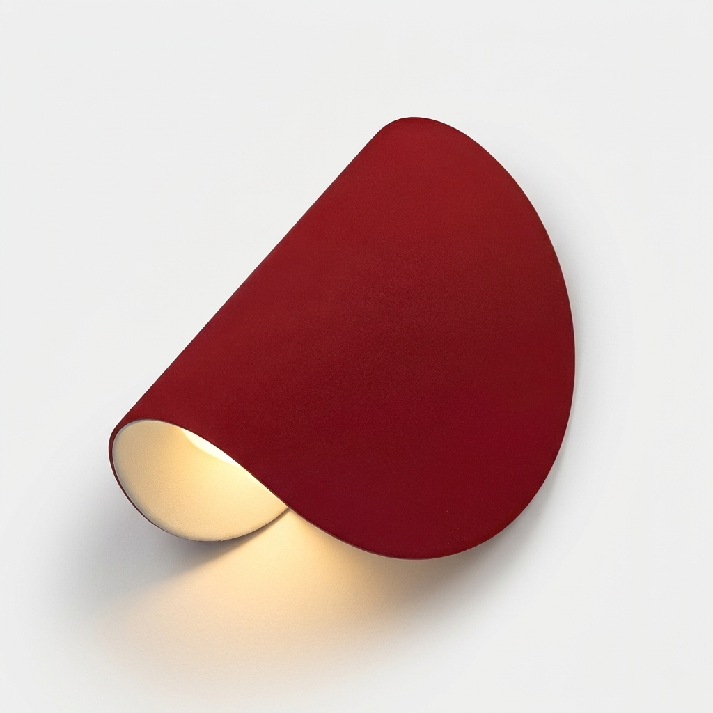 Lampada da Parete LED Orientabile Moderna in Metallo Design Curvo Regolabile