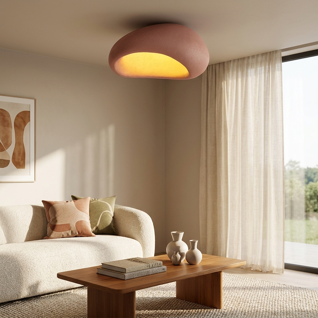 Plafoniera Wabi Sabi Minimalista Design Moderno per Interni