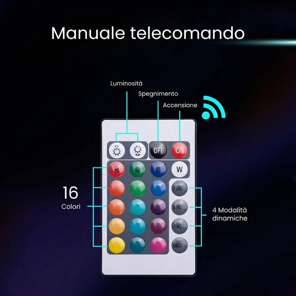 Lampada LED Wireless Design Pixel Luce da Comodino e Parete