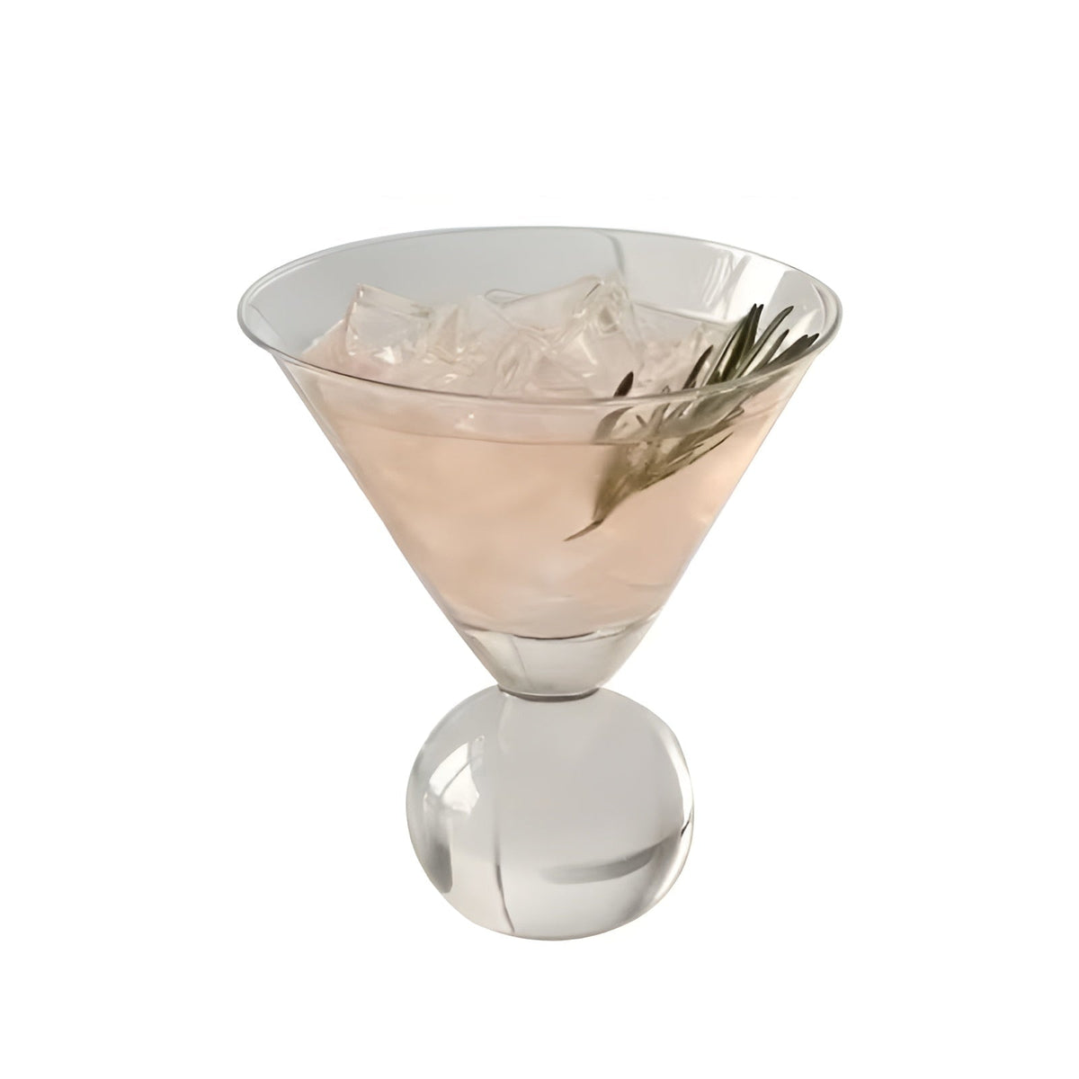 Bicchiere Martini Retro Senza Stelo 250 ml – Bicchiere da Cocktail in Cristallo Rosa dal Design Vintage, Riutilizzabile e Lavabile in Lavastoviglie