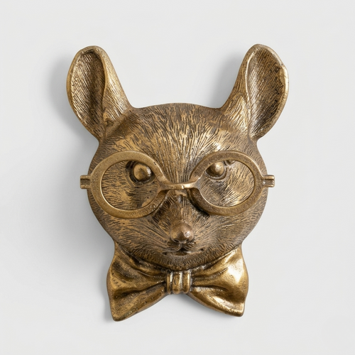 Decorazione da Parete Testa di Animale Design Artistico Vintage
