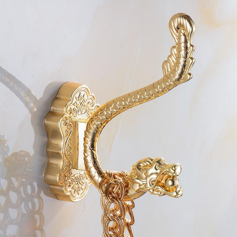 Ganci per Accappatoio in Metallo, Supporto per Asciugamani Decorativo per la Casa