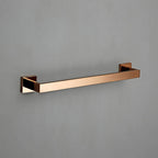Accessorio per bagno in oro rosa, supporto per carta igienica e gancio per accappatoio