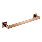 Accessorio per bagno in oro rosa, supporto per carta igienica e gancio per accappatoio