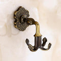 Attaccapanni da Parete con Quattro Ganci per Abiti, Gancio per Accappatoio, Appendino da Bagno