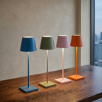 Lampada da Tavolo Ricaricabile Wireless LED Touch Design Moderno Luce Ambiente Portatile