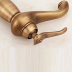 Rubinetto da Lavabo Alto in Bronzo Antico Rustico con Costruzione in Rame Solido