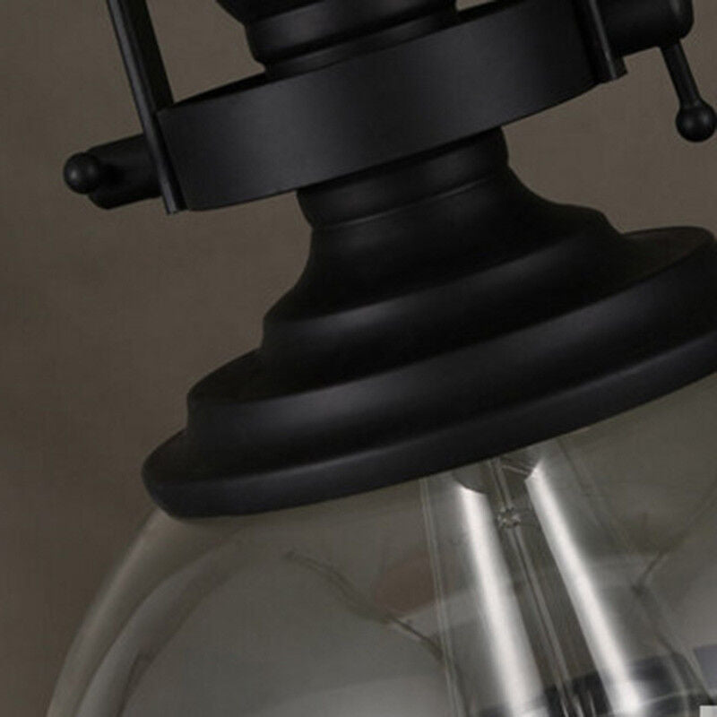 Frendorf | Lampada a sospensione in vetro a forma di ciotola | Design retro industriale