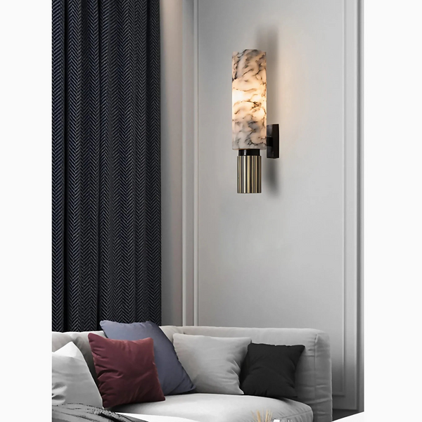 Lampada da Parete in Marmo di Lusso per Casa