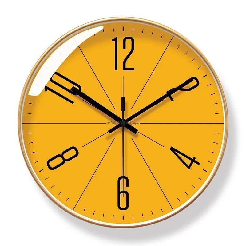 HUSKLOK – Orologio da Parete Nordico Silenzioso con Design Minimalista