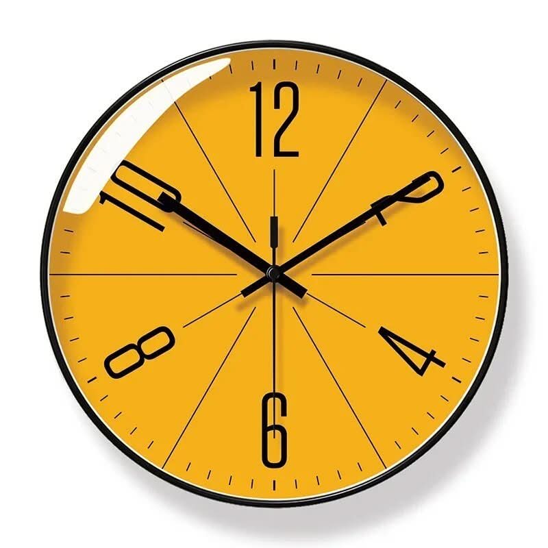 HUSKLOK – Orologio da Parete Nordico Silenzioso con Design Minimalista