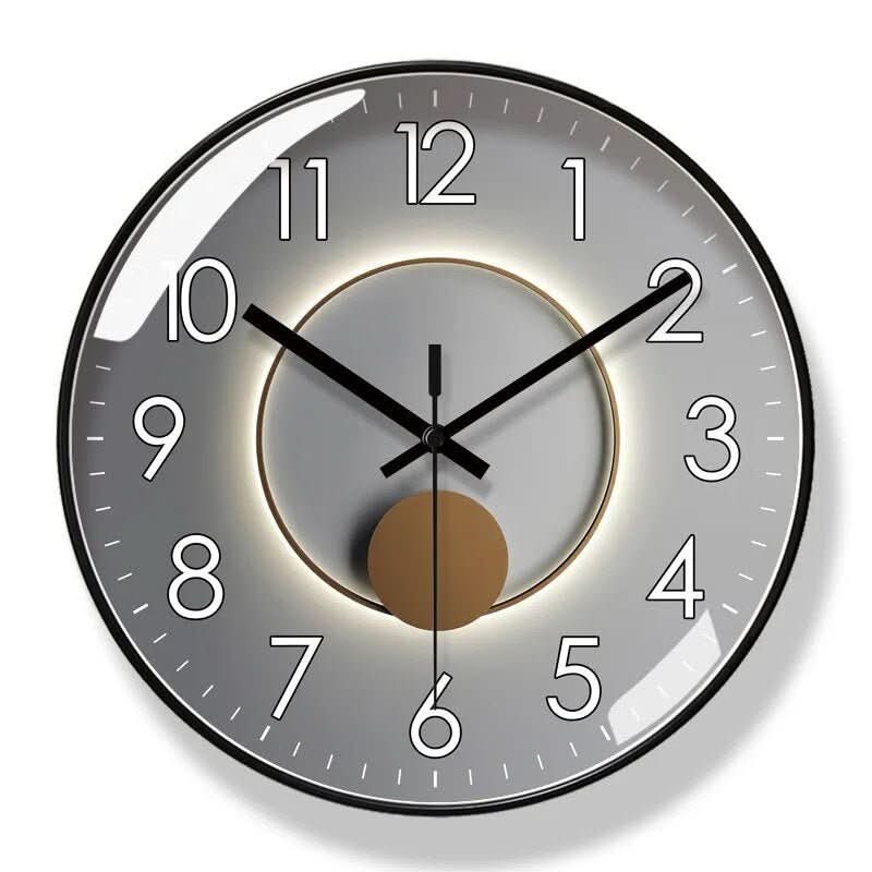 HUSKLOK – Orologio da Parete Nordico Silenzioso con Design Minimalista