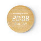 Orologio da Parete Digitale Scandinavo con Display LED e Alimentazione USB
