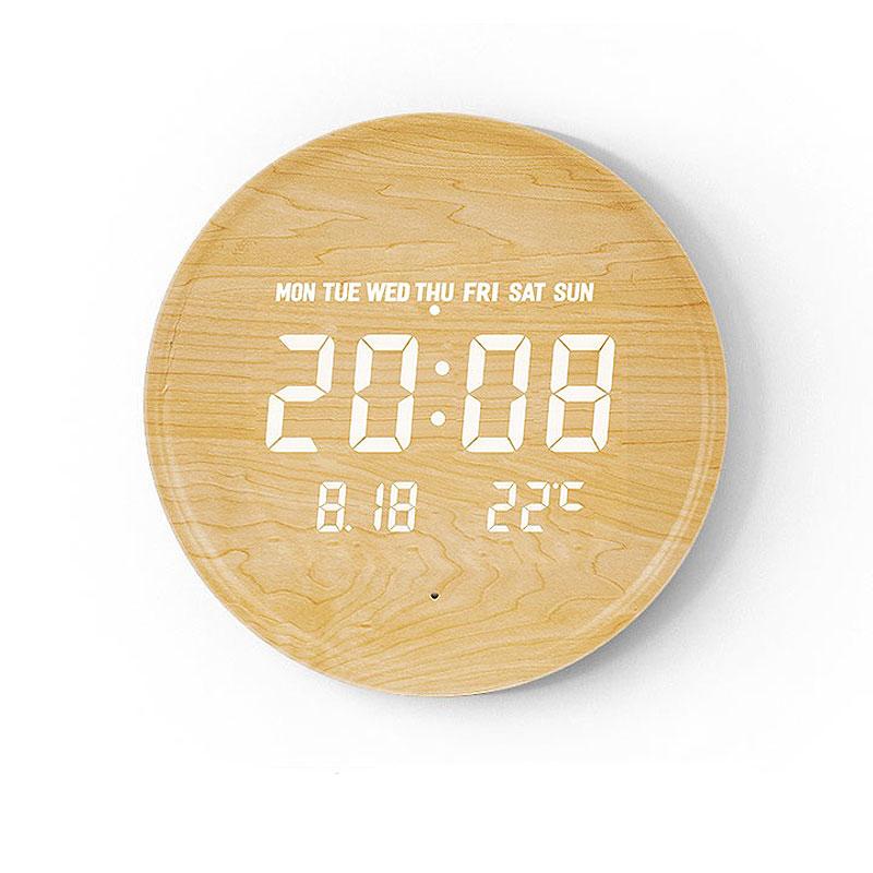 Orologio da Parete Digitale Scandinavo con Display LED e Alimentazione USB