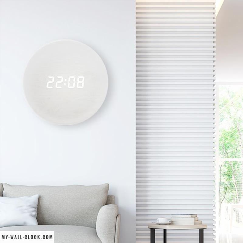 Orologio da Parete Digitale Scandinavo con Display LED e Alimentazione USB