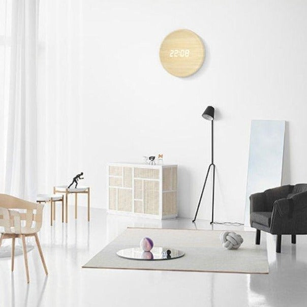 Orologio da Parete Digitale Scandinavo con Display LED e Alimentazione USB