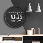 Orologio da Parete Digitale Scandinavo con Display LED e Alimentazione USB