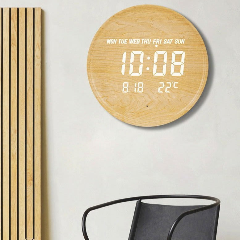 Orologio da Parete Digitale Scandinavo con Display LED e Alimentazione USB