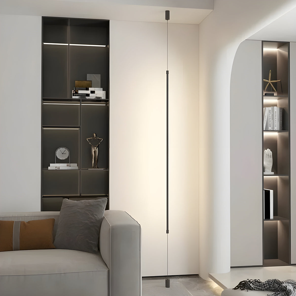 Lampada da terra LED Snella – Design minimalista per un'atmosfera domestica accogliente