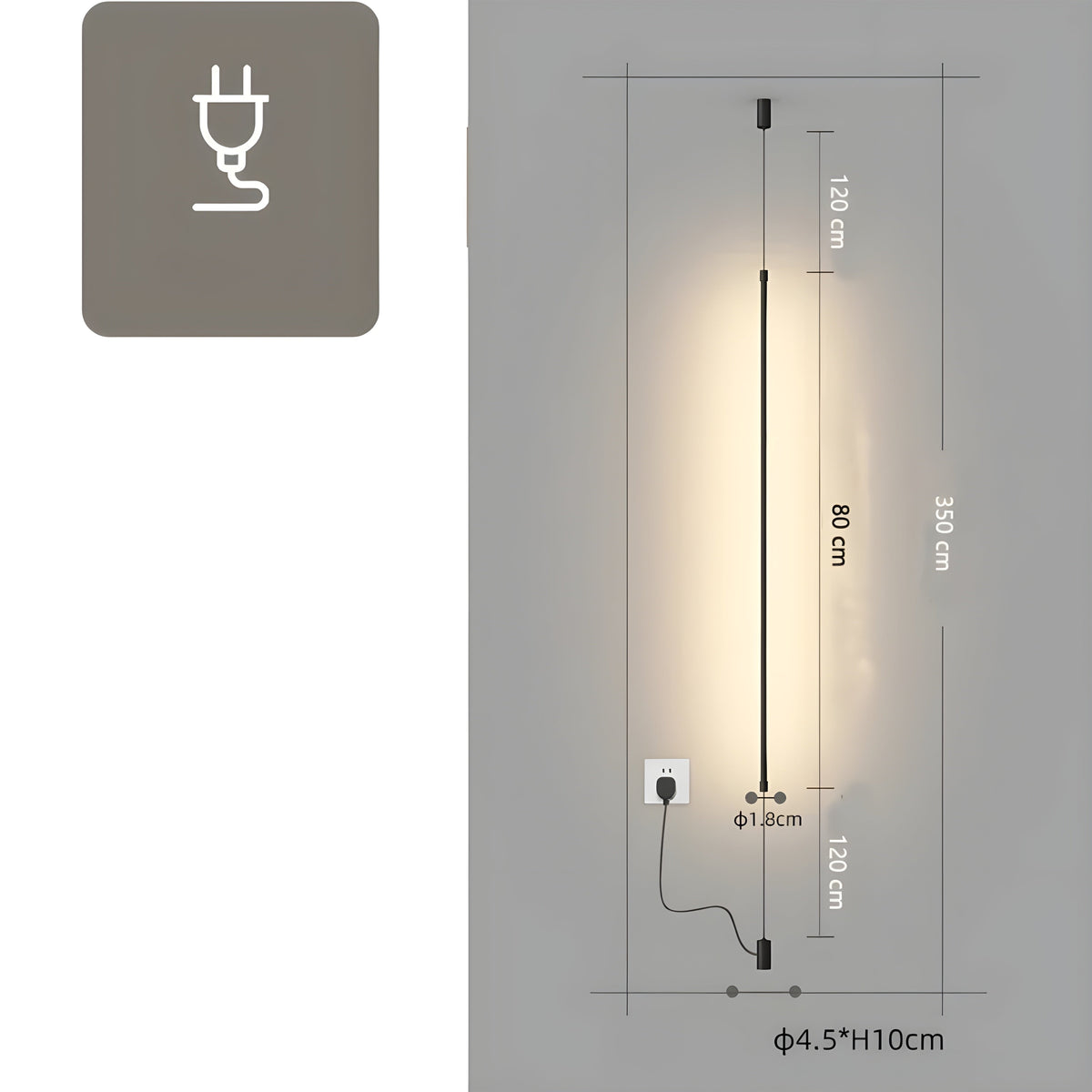 Lampada da terra LED Snella – Design minimalista per un'atmosfera domestica accogliente