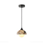 Lampada a sospensione in marmo nero – Moderna e lussuosa | Illuminazione interna elegante