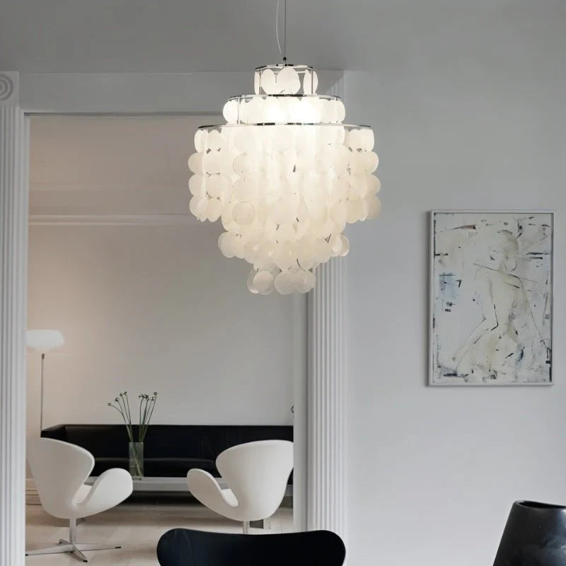 Lampadario Moderno a Forma di Conchiglia