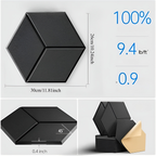 Pannelli acustici autoadesivi in set da 24 – Assorbenti e fonoassorbenti | Schiuma ad alta densità con design moderno a Y