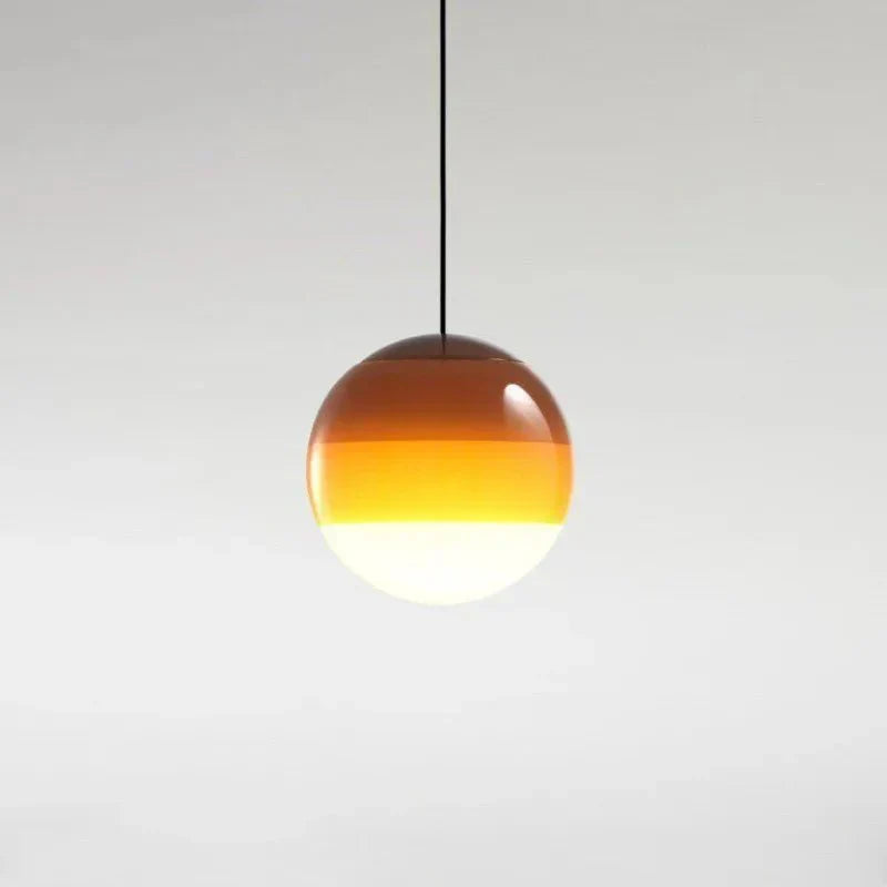 Lampada a Sospensione in Vetro con Gradiente di Colore Illuminazione Moderna