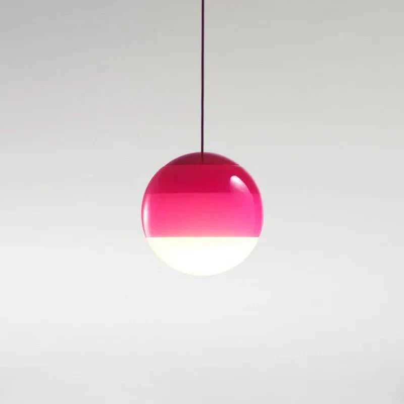 Lampada a Sospensione in Vetro con Gradiente di Colore Illuminazione Moderna
