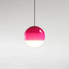 Lampada a Sospensione in Vetro con Gradiente di Colore Illuminazione Moderna