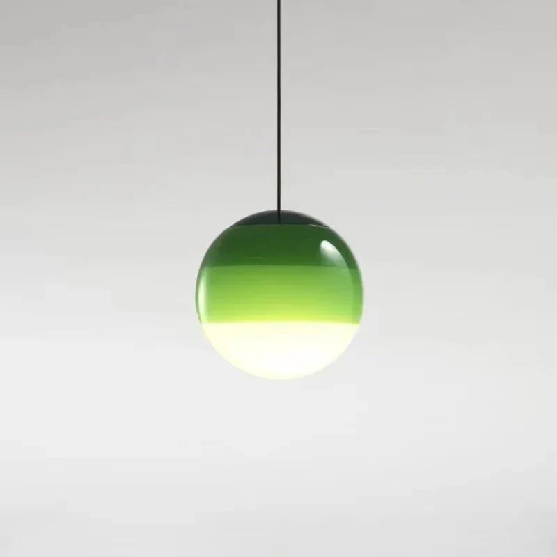Lampada a Sospensione in Vetro con Gradiente di Colore Illuminazione Moderna