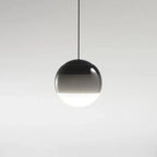 Lampada a Sospensione in Vetro con Gradiente di Colore Illuminazione Moderna