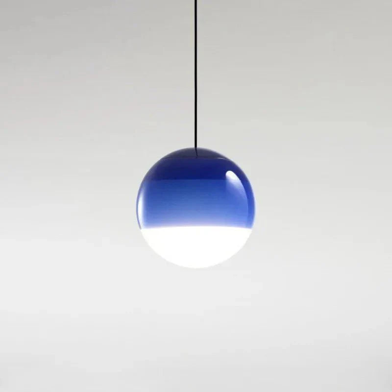 Lampada a Sospensione in Vetro con Gradiente di Colore Illuminazione Moderna