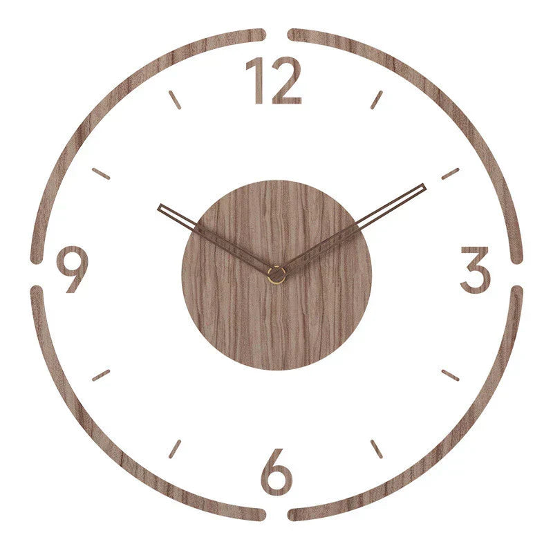 Orologio da Parete in Legno Scandinavo 35 cm – Design Minimalista & Elegante | Sansoti