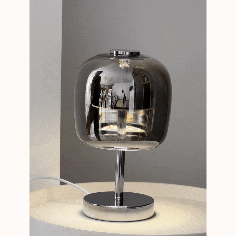 Lux Shine Lampada - Elegante lampada da scrivania in vetro elettroplaccato per illuminazione ambientale