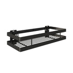 Scaffale per Bagno Portasciugamani Porta Doccia Scaffale Nero Cesto