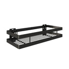 Scaffale per Bagno Portasciugamani Porta Doccia Scaffale Nero Cesto