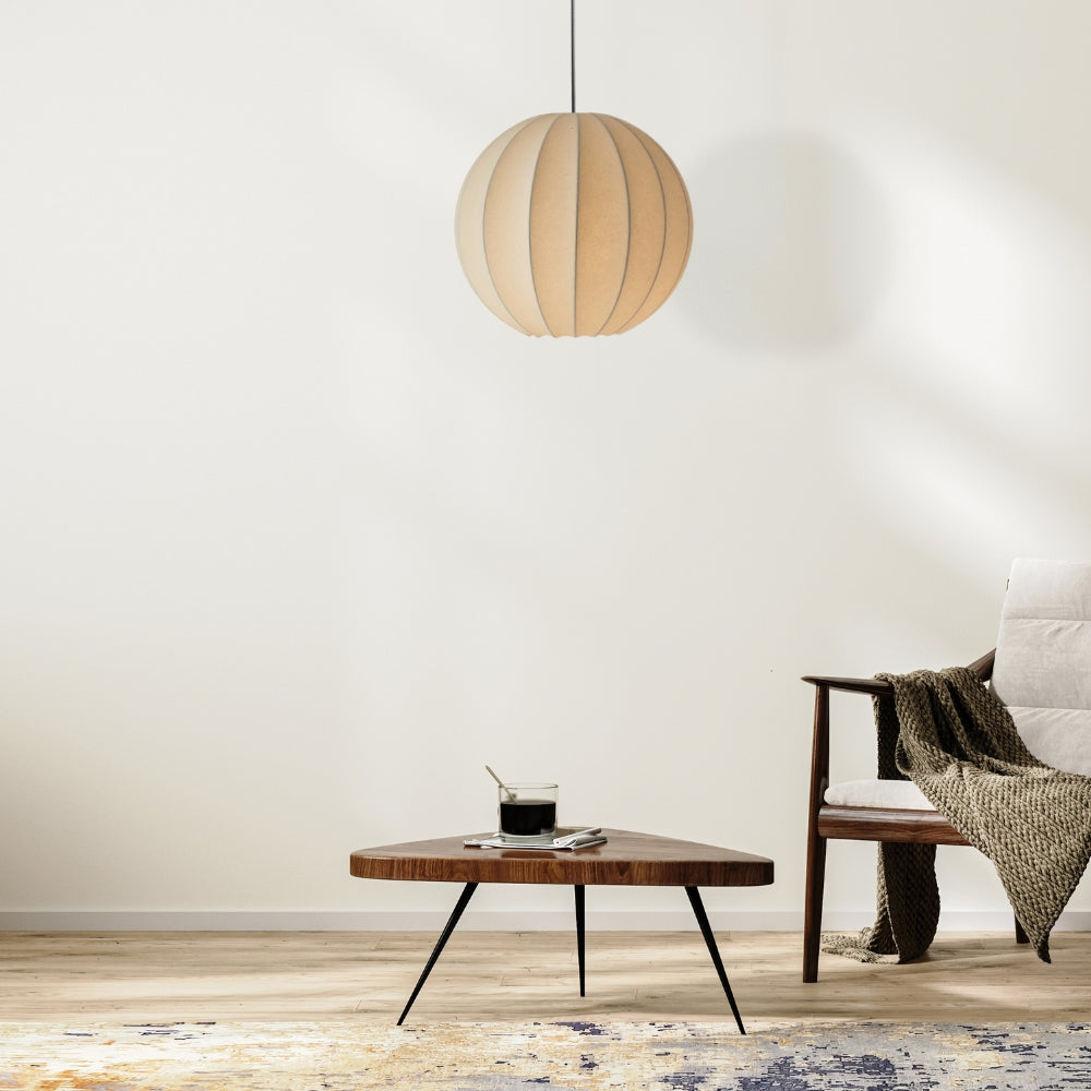 Lampada a sospensione Globe in fibra Shropshire Shades 40cm
